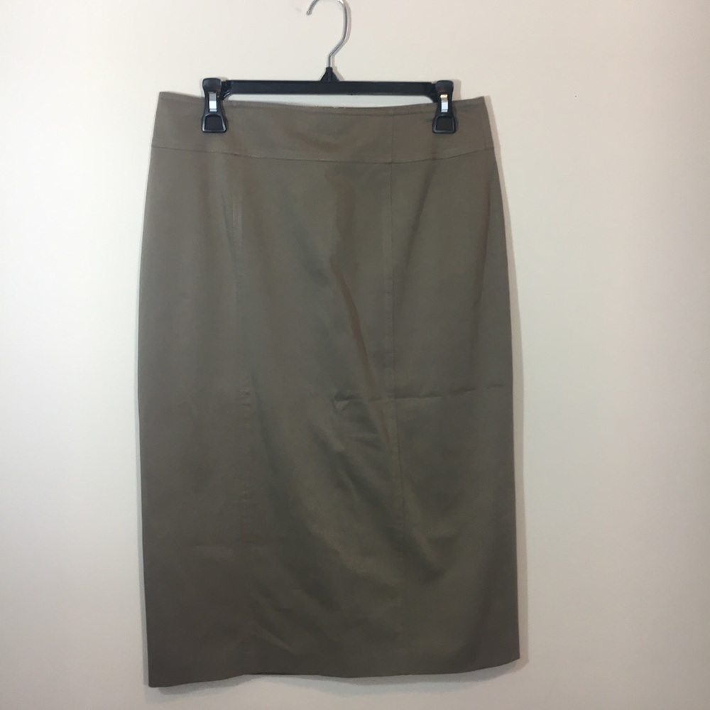 Talbots khaki Straight Skirt. Size 10.